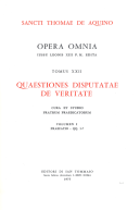 Quaestiones disputatae de veritate XXII V1