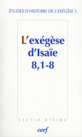 L'exégèse d'Isaie 8, 1-8