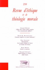 Revue d'éthique et de théologie morale 259