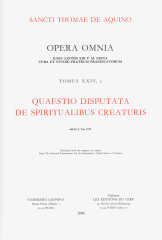 Quaestio Disputata de spiritualibus creaturis T2