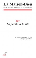 Maison-Dieu 287 - La parole et le rite