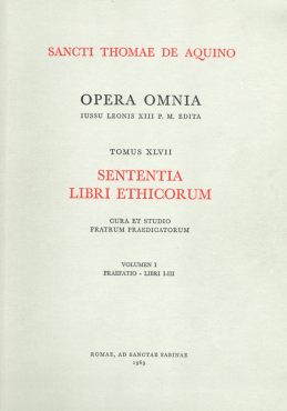 Sententia libri Ethicorum T1